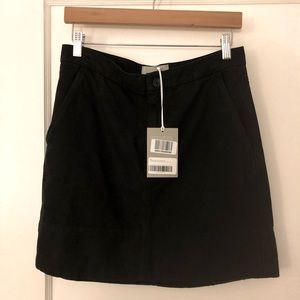 Everlane Canvas Stamp Skirt Size 8 Black New with Tags